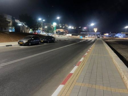 انارة شارع مدخل كفرقرع الغربي تتويجا لإنهاء المرحلة الأولى من المشروع